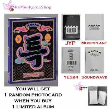 Stray Kids 3-й альбом 5-ЗВЕЗДНЫЙ (ОГРАНИЧЕННАЯ ВЕРСИЯ.) + Преимущество предварительного заказа + Подарочная фотокарта веб-сайта