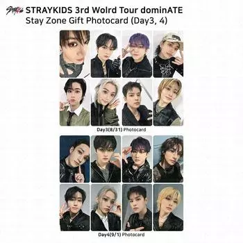 Stray Kids 3rd World Tour dominATE Stay Zone Day3 4 Подарочная карта в подарок Changbin - Day 3