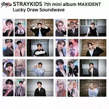 Stray Kids 7-й мини-альбом Maxident SoundWave 1-й розыгрыш фотокарточки KPOP Changbin - Set Benefit