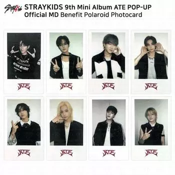 Stray Kids 9-й мини-альбом ATE POP-UP MD Benefit Polaroid Photocard KPOP K-POP Changbin