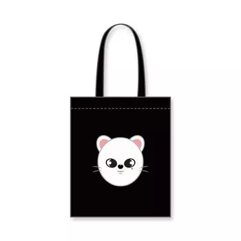 Stray Kids Canvas ECOBAG Холщовая эко-сумка_ebl_skz_13 (черный/ХЮНДЖИН)