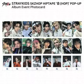 Stray Kids SKZHOP HIPTAPE HOP POP-UP Лотерея Фотокарточка Благотворительный подарочный подарок Polaroid Leeknow - Polaroid