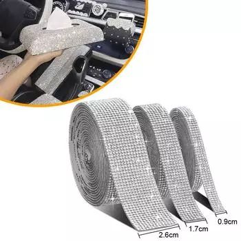 Стразы Алмазные наклейки Самоклеящаяся лента с кристаллами Лента для украшения телефона в машину Искусство Ремесла Многофункциональные аксессуары