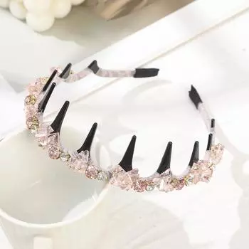 Стразы Блестящие Обручи для Головы Резинки для Волос Женские Роскошные Корейские Ободки Дамская Мода Свидание Вечеринка Аксессуары для Волос Головные Уборы