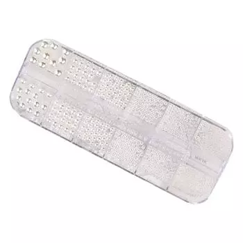 Стразы для дизайна ногтей разных размеров в форме чистого белого жемчуга, переносные стразы для ногтей своими руками