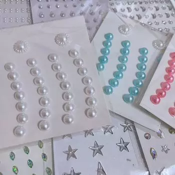 Стразы для лица Драгоценности Алмазные глаза Макияж Искусство Подводка для глаз Блестящие наклейки для украшений для лица Временная татуировка Партия Инструменты для макияжа тела