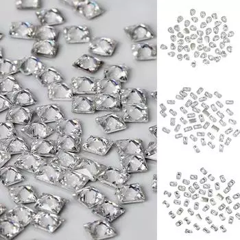 Стразы для ногтей «конский глаз» Кристаллические драгоценные камни для ногтей Стразы с плоской основой Бриллианты для нейл-арта Украшения для ногтей B