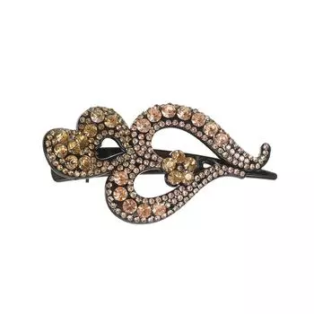 Стразы Форма сердца Заколка для волос Цветок Заколки Шпилька Ретро Хрустальный цветок Зажимы-крабы для волос Женский головной убор для женщин девушек