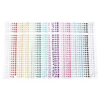 Стразы наклейки DIY 15 цветов самоклеящиеся блестящие аксессуары наклейки для телефона Craft Face