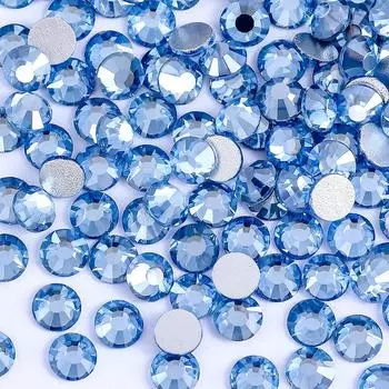 Стразы серии Star Crystal Glass с плоским дном и бриллиантами, цветные, круглые, 12-гранные, Guomao A Diamond, для дизайна ногтей ss6-2.0-2 1mm1440