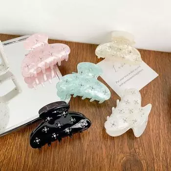 Стразы уксусная кислота акула клипса бабочка стразы волосы коготь девушки