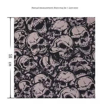 Street Cycling Headscarf Triangular Binder Men s and Women s Closed Toe Hip Hop Motorcycle Face Towel Waste Soil Wind American Retro Square Towel Brown Card Base