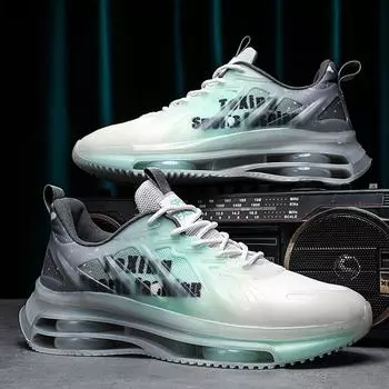 Street Style Men’s Sneakers Breathable Casual Sport Sneakers Comfortable Walking Platform Shoes For Men Jogging Shoes Male Punk 39 чёрный