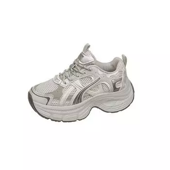 Street style mesh dad shoes women 2025 new breathable fashion casual shoes summer trend sports platform shoes women 35