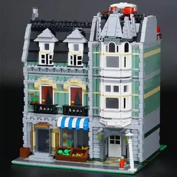 StreetView Зеленый Бакалейщик Склеп Модель Zabawki Dla Dzieci Urodziny Prezent