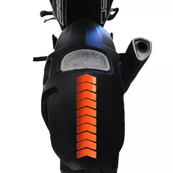 Стрелка Дизайн Пламя Оранжевый Брызговик Наклейка на Шлем CinarExtreme