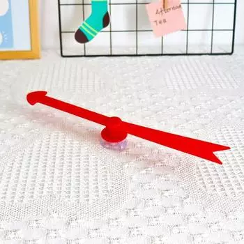 Стрелка-спиннер, большой красный пластиковый стрела-спиннер с присоской, интерактивная настольная игра-спиннер для математических игр в классе красный