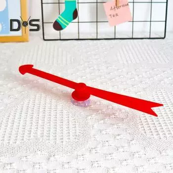 Стрелка-спиннер, большой красный пластиковый стрела-спиннер с присоской, интерактивная настольная игра-спиннер для математических игр в классе красный