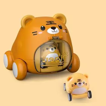 Стреляющая машина, Милый питомец, Маленькая машина, Нажимающий пазл-ребенок, Детская игрушечная машина, Мальчик One Size жёлтый