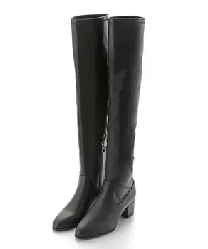 Stretch Knee High Boots CWGS235506 BLK [Selford]