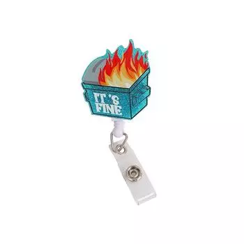 Stretchable Retractable Badge Reel High Resilience Nurse Badge Holder Organs Badge Clip Name Tag fire
