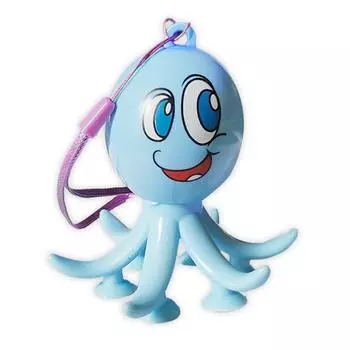 Stretchy Tube With Funny Expression Suction Cup LED Light DIY Sensory Toys Stress Relief Toys Party Favors Travel Toy For Kids Adults One Size