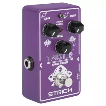 STRICH Effector Flanger TMISTER Guitar Effector Analog Flanger 2 Modes Retro Sound Effect Classic Metallic Flanger Sound Electric Guitar Effector True