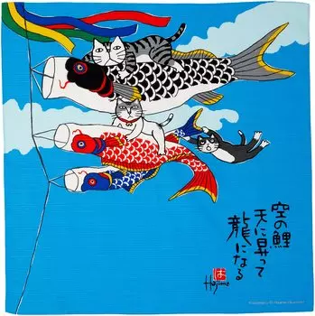 Стример для карпа Maruzen Made in Japan Furoshiki Shantung Hajime Okamoto 50 x 50 см