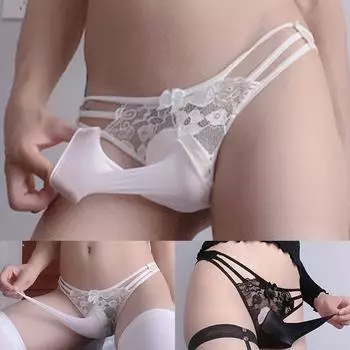 Стринги 1 * нижнее белье с открытой оболочкой из полиэфирной ткани, шаровая сумка