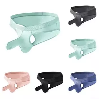 Стринги для нижнего белья с низкой талией, быстросохнущая твердая выпуклая сумка M