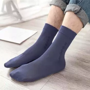 Stripe Men s Summer Ice Silk Socks Ultra Thin Men s Mid Tube Mesh Socks Soft Boy black-10pairs