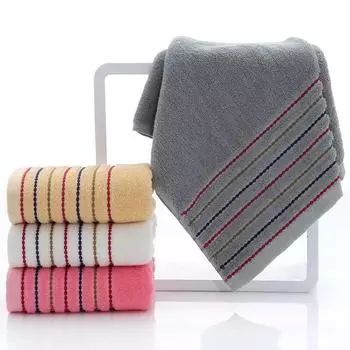Striped Cotton Towel Set Large Thick Bath Towel Bathroom Face Shower Towels Home Hotel For Adults Kids Soft toalla de ducha 1pcs 35x75cm хаки
