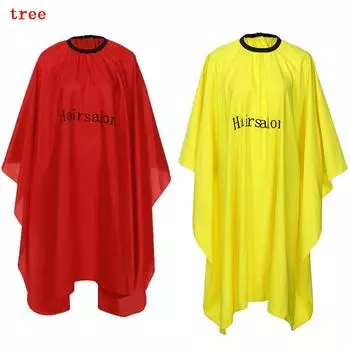 Стрижка Волос Водонепроницаемый Ткань Салон Парикмахерская Платье Мыс Парикмахерские Парикмахерская красный