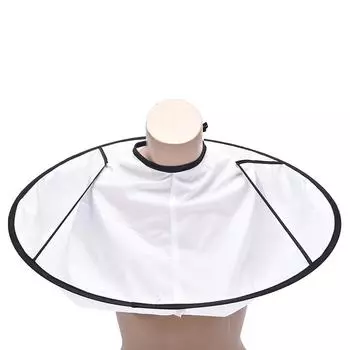 Стрижка волос Парикмахерская накидка Парикмахерская стрижка Фартук Парикмахерская ткань Халат белый