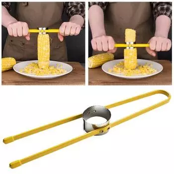 Строгальный молотилка Легко раздевает прочную кукурузу из нержавеющей стали для быстрого удаления зерен жёлтый
