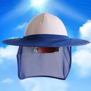 Строительная безопасность, светоотражающая каска, шейный щиток, шлем, солнцезащитный козырек, комплект со светоотражающими полосами, летняя защита от солнца, предотвращение солнечных ожогов