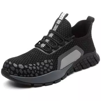 Строительная обувь Мужская противоударная антипрокольная рабочая обувь Мужская неразрушимая обувь со стальным носком Защитная походная обувь 38