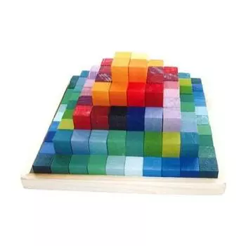 строительная ступенька GRIMM S/деревянные блоки/блок Rainbow/GM42090
