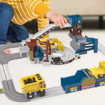 Строительная техника Игрушки Трек Машина Набор для малышей в возрасте от 3 лет и старше Дети