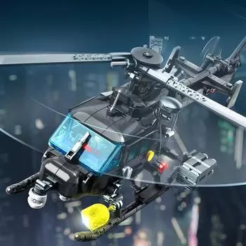 Строительные блоки Black Hawk Action Совместимые головоломки Строительные блоки Build Military Toy Boy 34.4*24.5*11.6cm