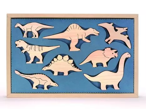 Строительные блоки динозавров Mastro Geppetto DINO