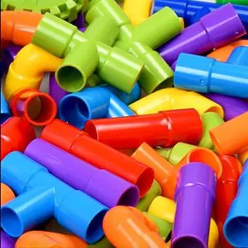 Строительные блоки для крупногабаритных трубопроводов для образовательного развития детей и игр-головоломок в детском саду