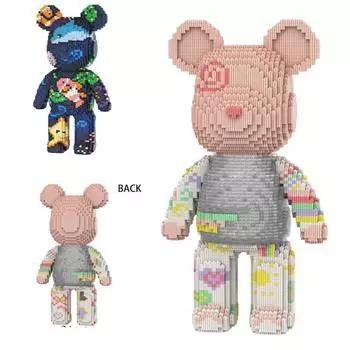 Строительные блоки Игрушки Гигантский Тедди Жидкость Насилие Медведь Модель Конструктор Кирпичи Игрушки Роман Дети Подарки на День Святого Валентина no box