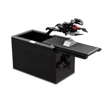 Строительные блоки игрушки Хэллоуин паук пугало коробка розыгрыши реквизит розыгрыши коробка с насекомыми DIY сборка модель кирпичи игрушки для детей подарки