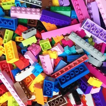 Строительные блоки из мелких частиц для раннего образования и когнитивного развития детей small particles темно-синий