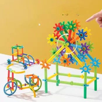 Строительные блоки из соломы ручной работы, учебные пособия для детского сада и образовательные строительные материалы 29*23*21cm