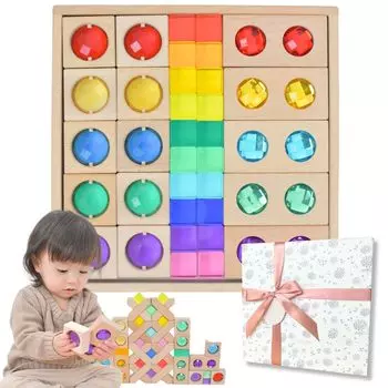 Строительные блоки Jewel упакованы и идеально подходят в качестве подарка, а дети будут в восторге от Building Acrylic Building Educational Color Clear Acrylic Montessori 1st