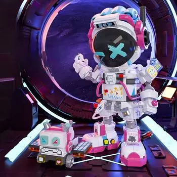 Строительные блоки Космический астронавт, совместимые с детскими образовательными сборными модными игрушечными украшениями 10.5*13*22cm