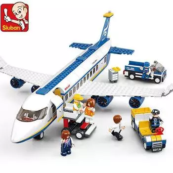 Строительные блоки Little Luban Airplane - Детская развивающая авиационная головоломка 0366 400-800 tablets