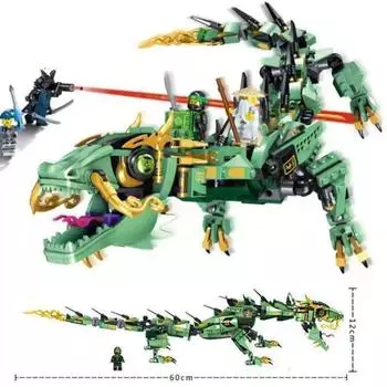 Строительные блоки Mech Dragon Crystal King Mech Model Boy Gift Toys для игрушек City Ninjago